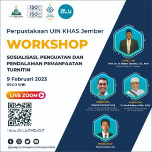 Perpustakaan Menggelar Workshop Sosialisasi Pemanfaatan Turnitin